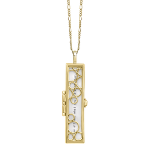 Cascading Circles Fortune Locket - Gold